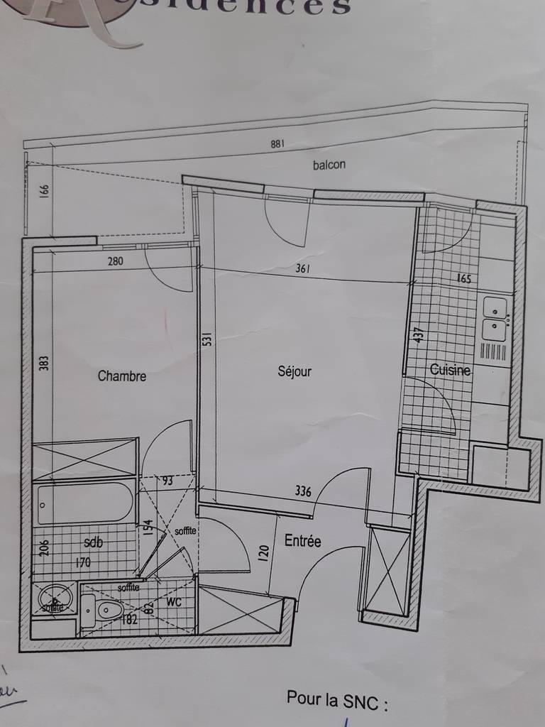 Appartement a vendre courbevoie - 2 pièce(s) - 46 m2 - Surfyn